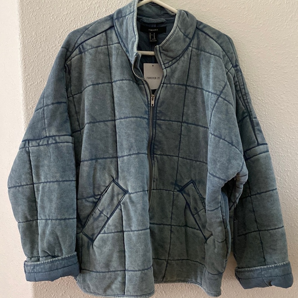 NWT FOREVER 21 QUILTED JACKET FREE PEOPLE DUPE